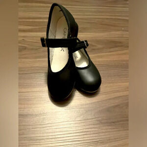 Capezio maryjane black tap shoes size 10M